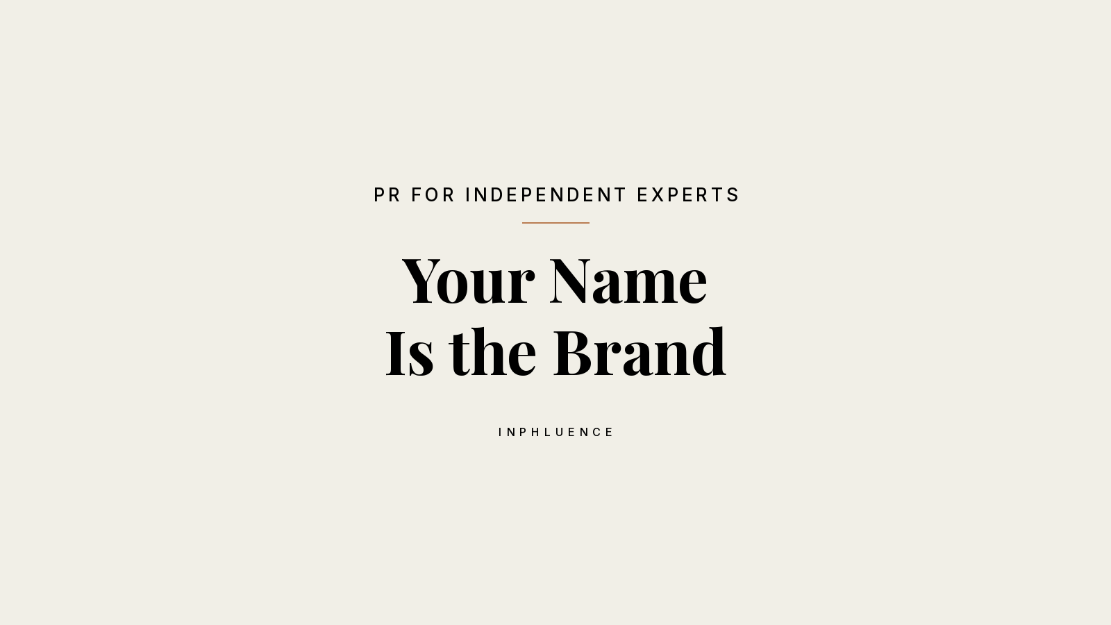 InPhluence cover: PR when your name is the brand