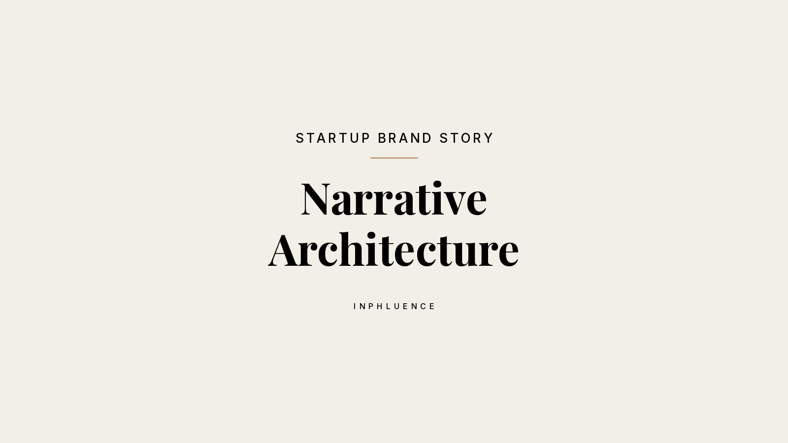 InPhluence cover: narrative architecture for startup brands